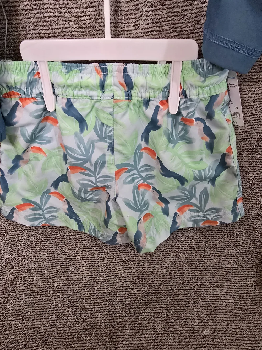 Carter's Teal Toucan Rash Guard Set - Kids Swim